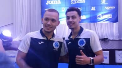 Tanque e Diniz, da equipe de futsal do Cruzeiro
