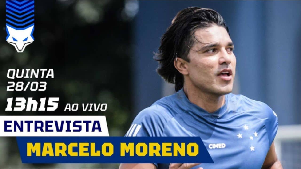 Marcelo Moreno concede coletiva em retorno ao Cruzeiro