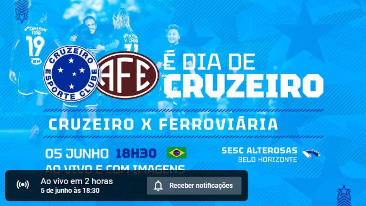 Cruzeiro x Ferroviária no Brasileiro Feminino