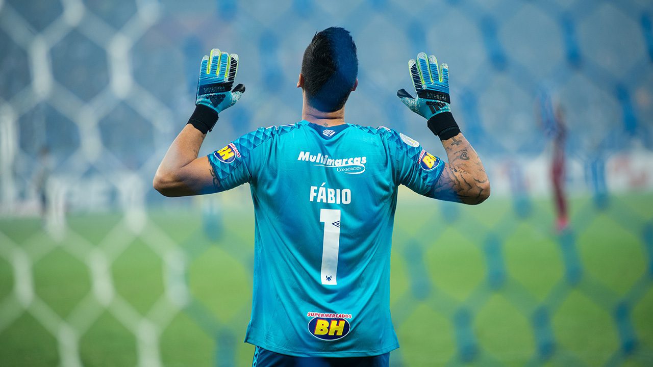 Ex-Cruzeiro, Fábio aparece em ranking do futebol mundial como um dos jogadores com menos derrotas; veja