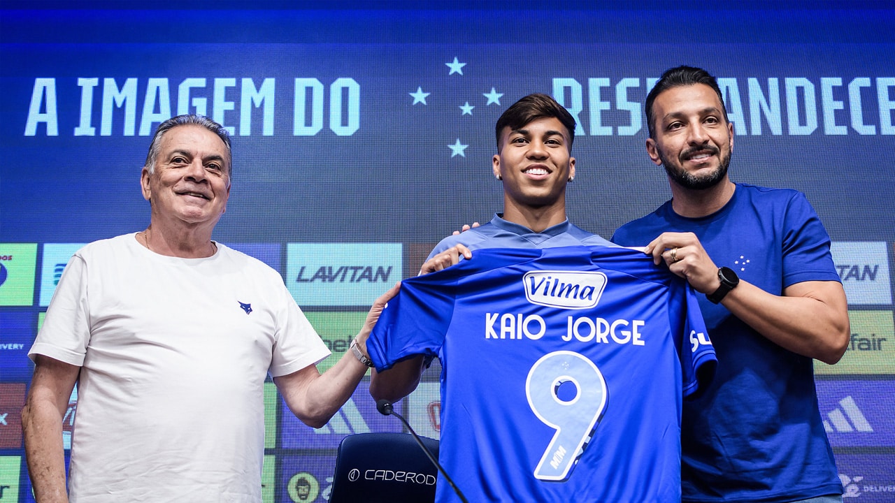 Kaio Jorge será o novo camisa 9 do Cruzeiro; Dinenno muda numeração